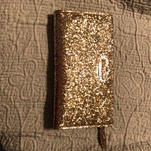 Gold glitter Kate Spade wallet